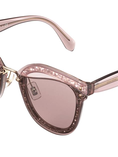 miu miu reveal glitter sunglasses|Miu Miu Glitter Sunglasses products for sale .